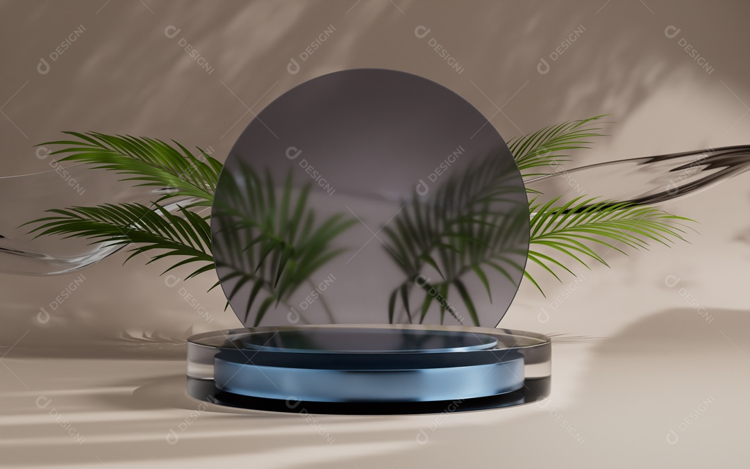 Cenário de Apresentação de Produto de Pódio de Plataforma Abstrata