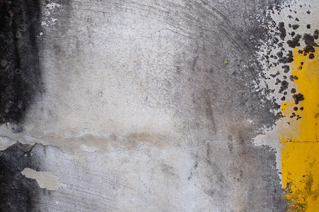 Velho muro de concreto em preto e branco, parede de cimento