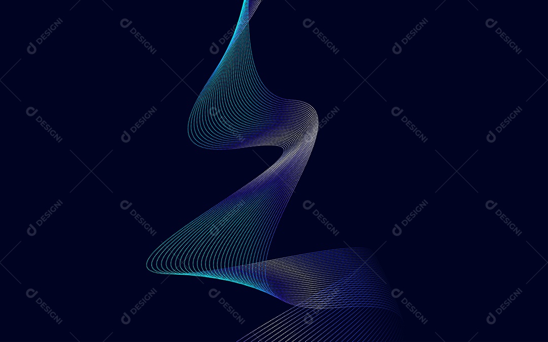 Background Ondulado Ilustração Vetor EPS