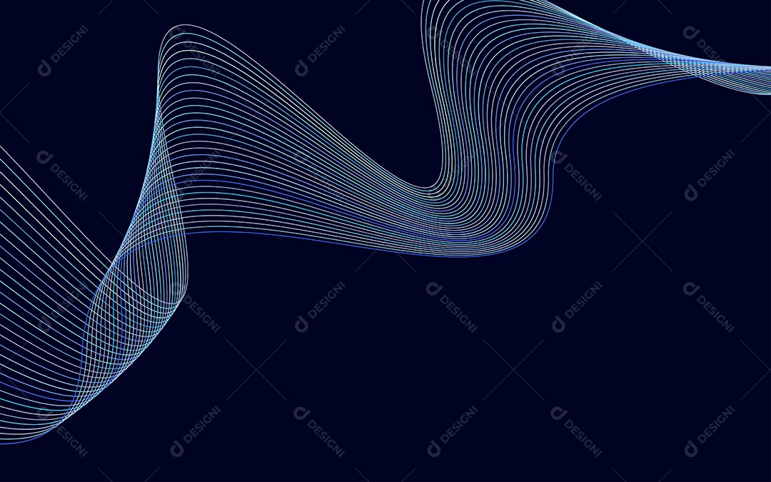 Background Ondulado Ilustração Vetor EPS