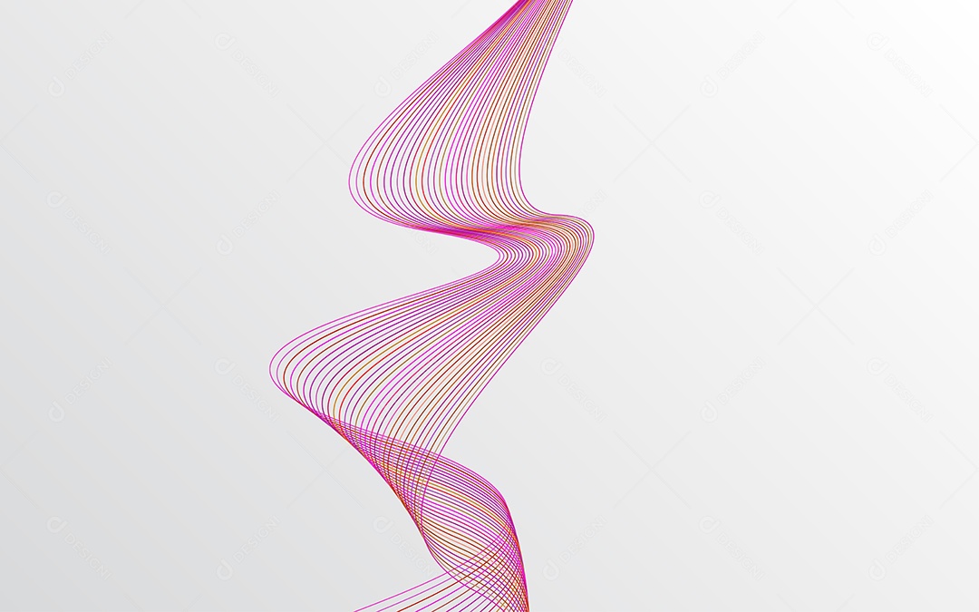 Background Ondulado Ilustração Vetor EPS