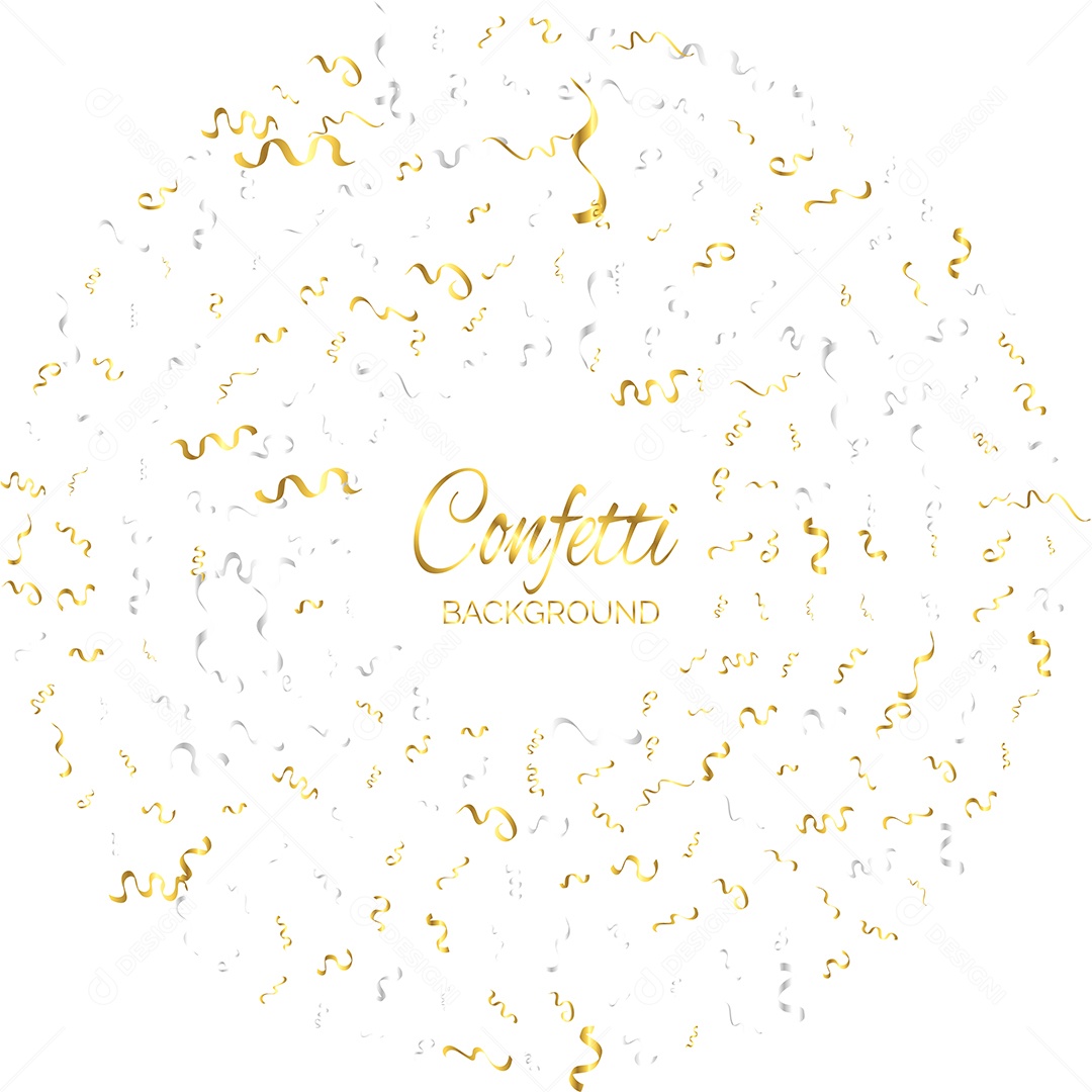 Background Confete Ilustração Vetor EPS