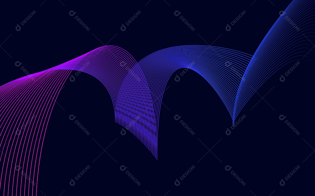 Background Ondulado Ilustração Vetor EPS