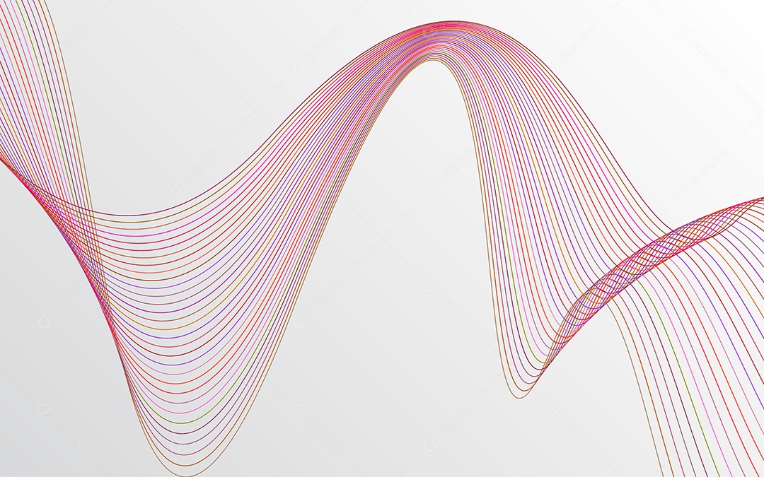 Background Ondulado Ilustração Vetor EPS