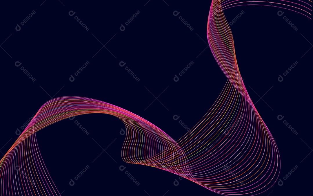 Background Ondulado Ilustração Vetor EPS