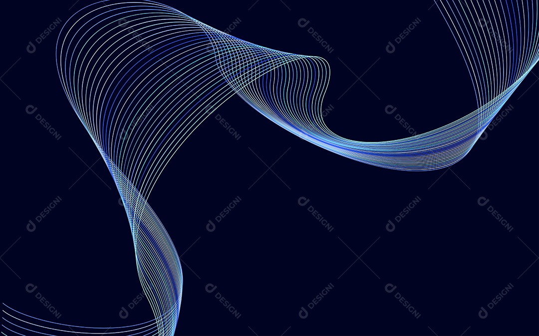 Background Ondulado Ilustração Vetor EPS