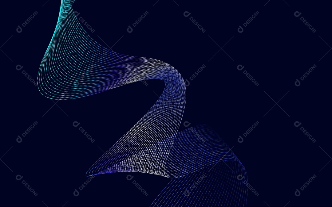 Background Ondulado Ilustração Vetor EPS