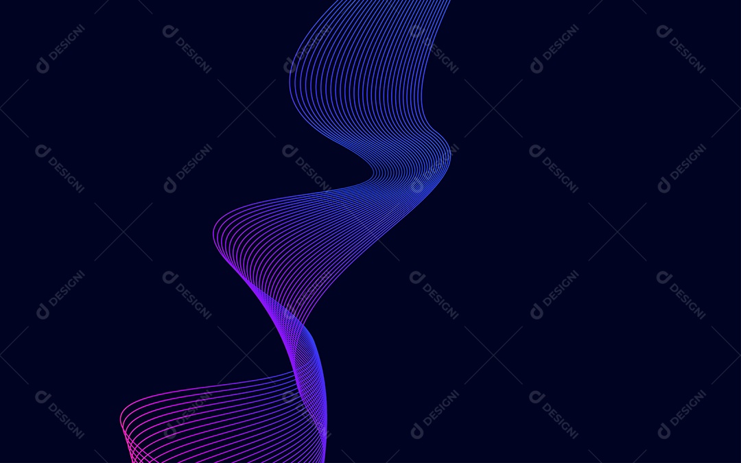 Background Ondulado Ilustração Vetor EPS