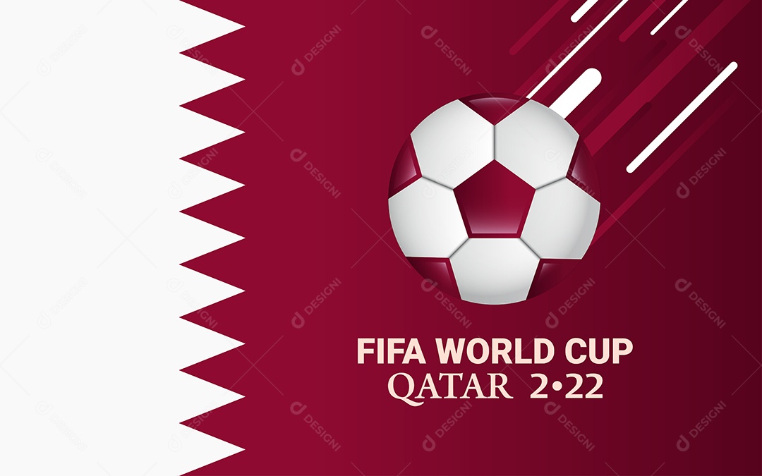 Background da Copa do Catar de 2022 Ilustração Vetor EPS