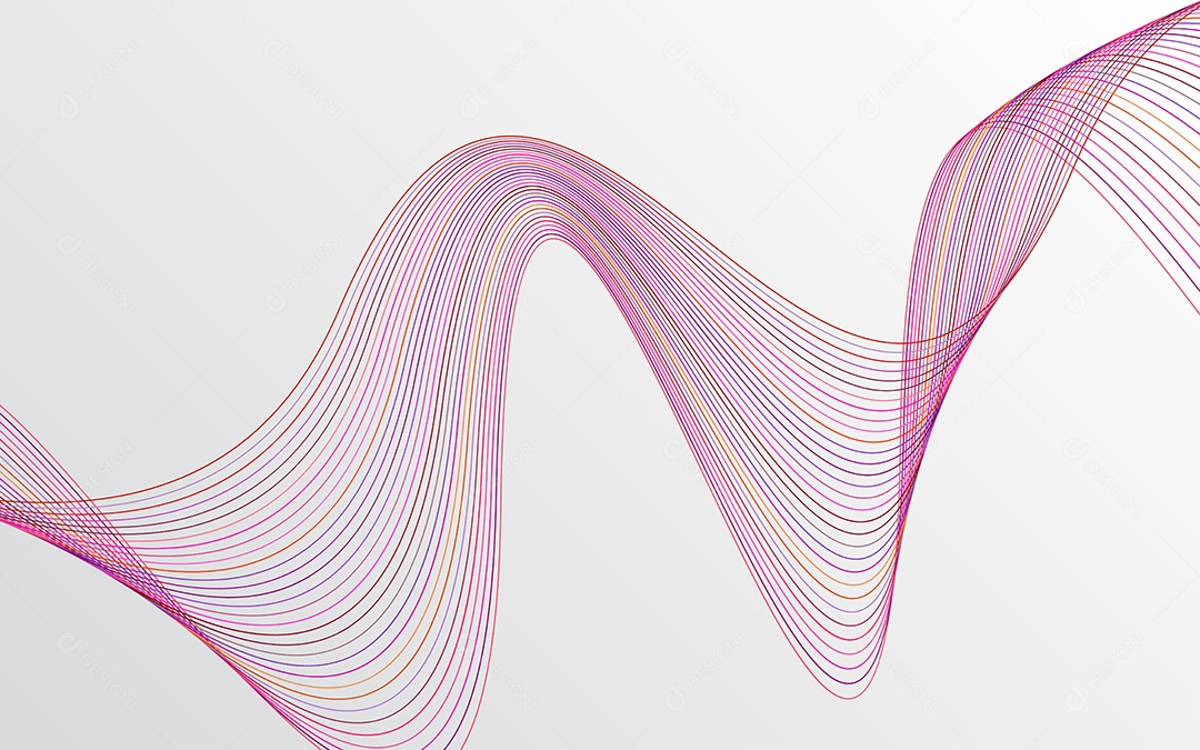 Background Ondulado Ilustração Vetor EPS