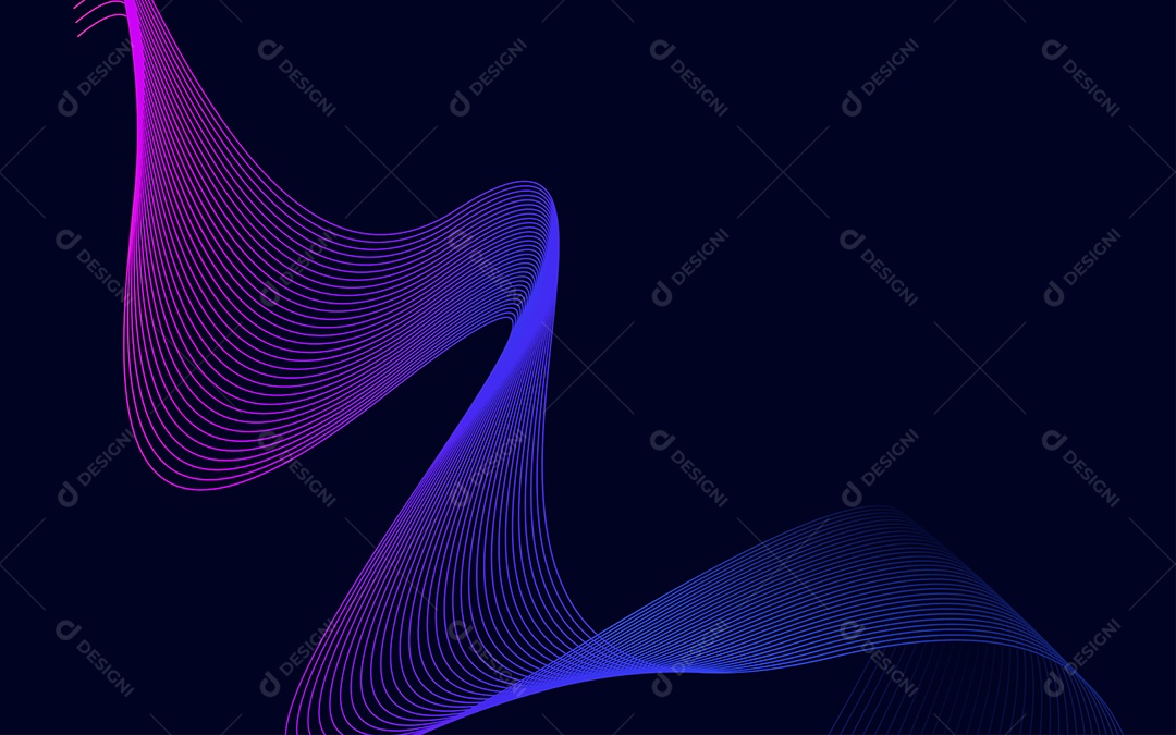 Background Ondulado Ilustração Vetor EPS