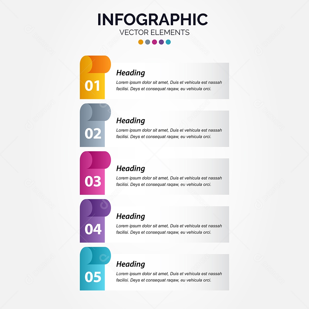 Infográfico Ilustração Vetor EPS