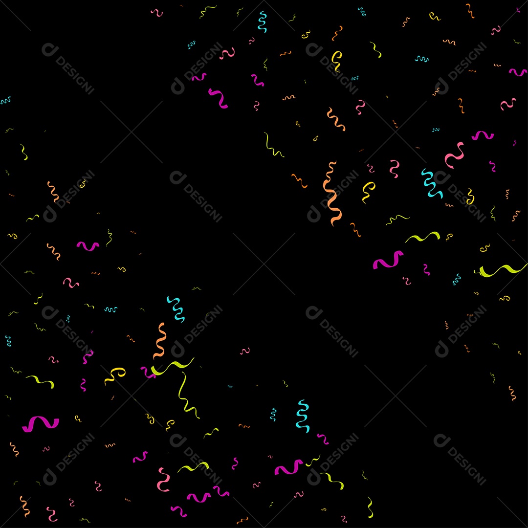 Background de Confete Ilustração Vetor EPS