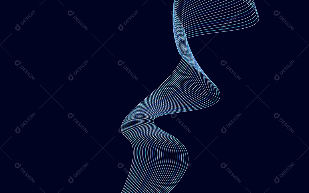 Background Ondulado Ilustração Vetor EPS