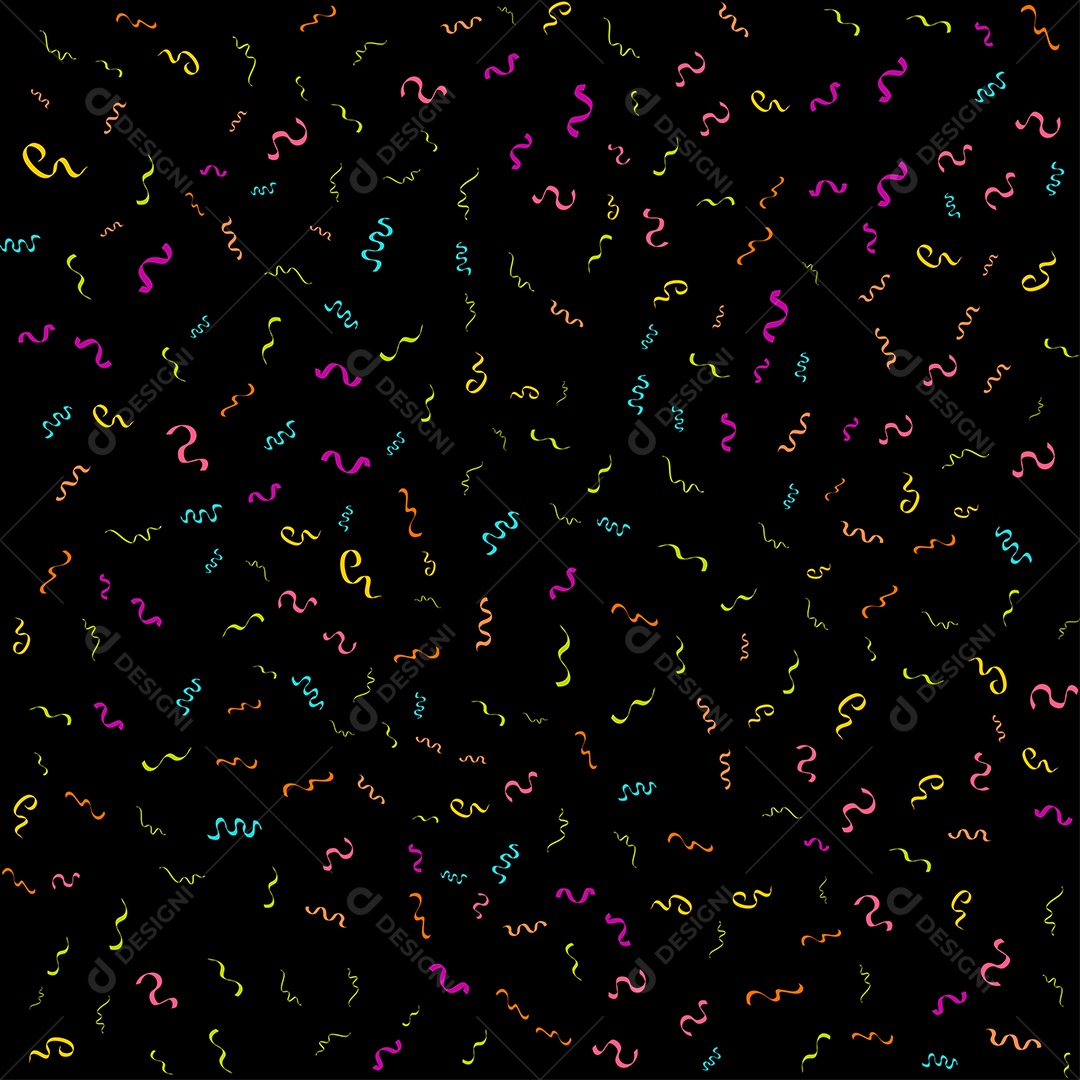 Background de Confete Ilustração Vetor EPS