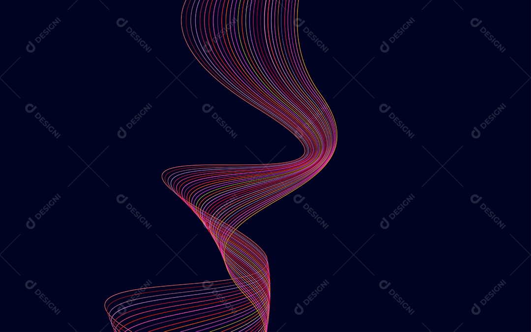 Background Ondulado Ilustração Vetor EPS