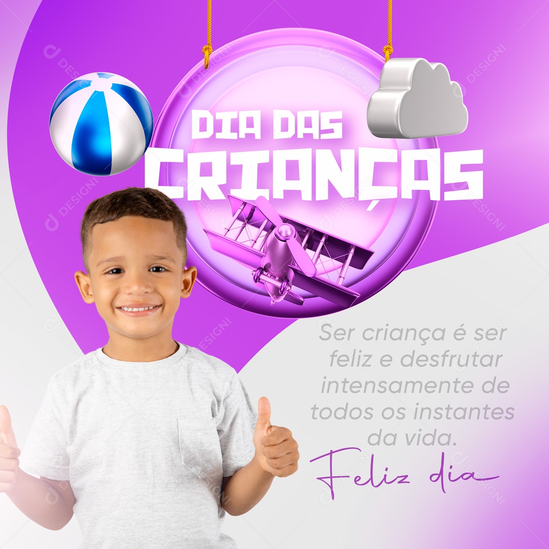 Feliz Dia das Crianças 12 de Outubro Social Media PSD Editável