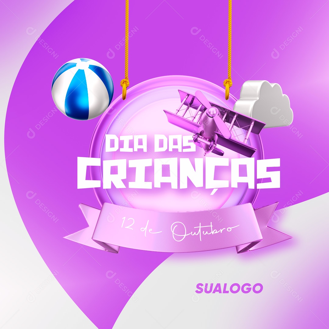 Dia das Crianças 12 de Outubro Social Media PSD Editável