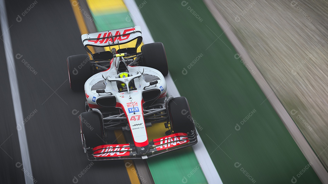 Carro esportivo Formula 1 sobre autódromo São Paulo, Brasil