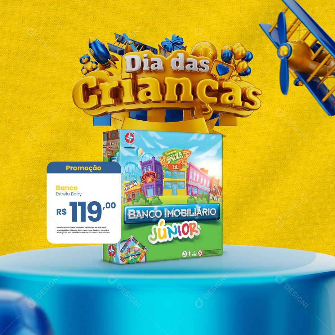 Promoção Dia das Crianças Social Media PSD Editável