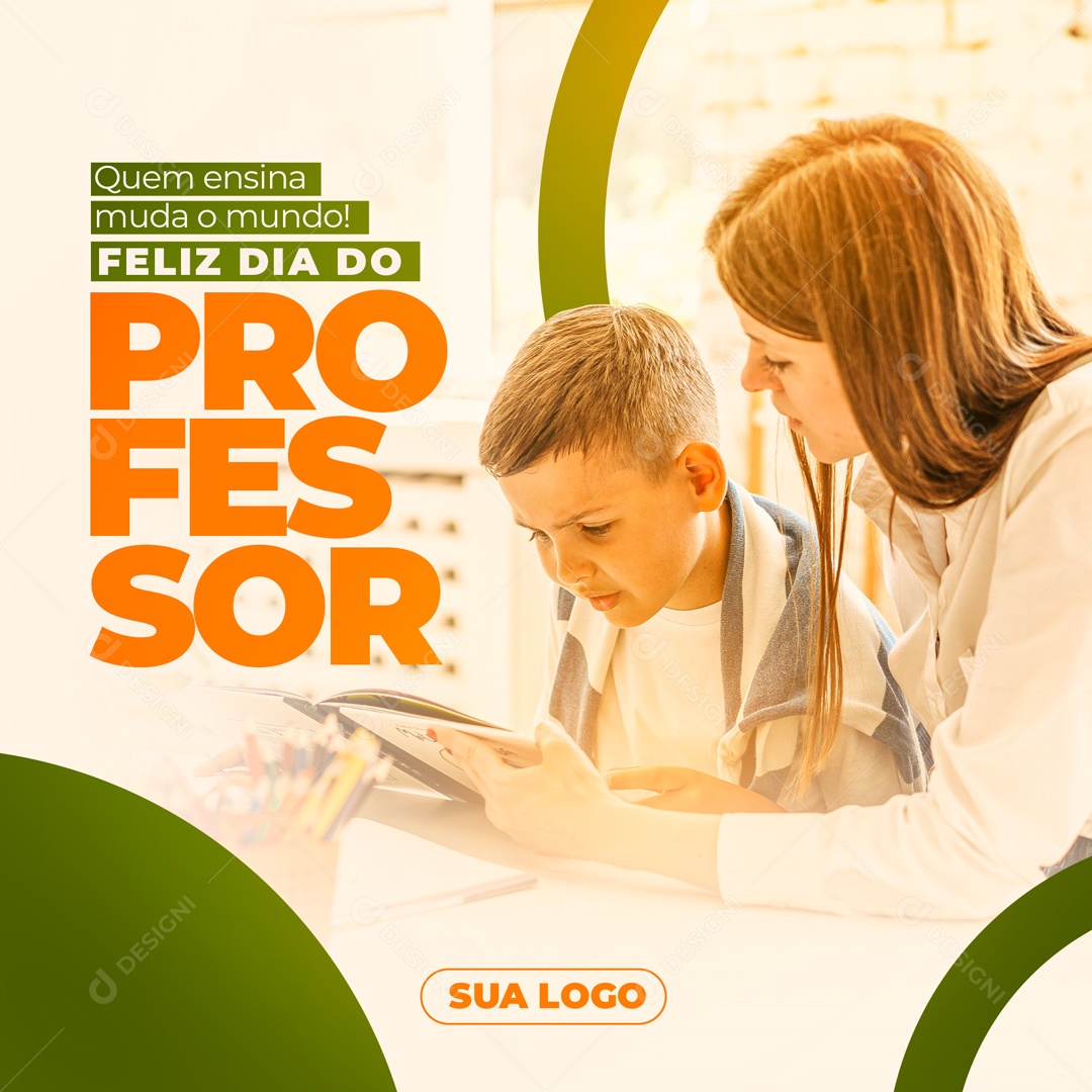 Feliz Dia Do Professor 15 de Outubro Social Media PSD Editável