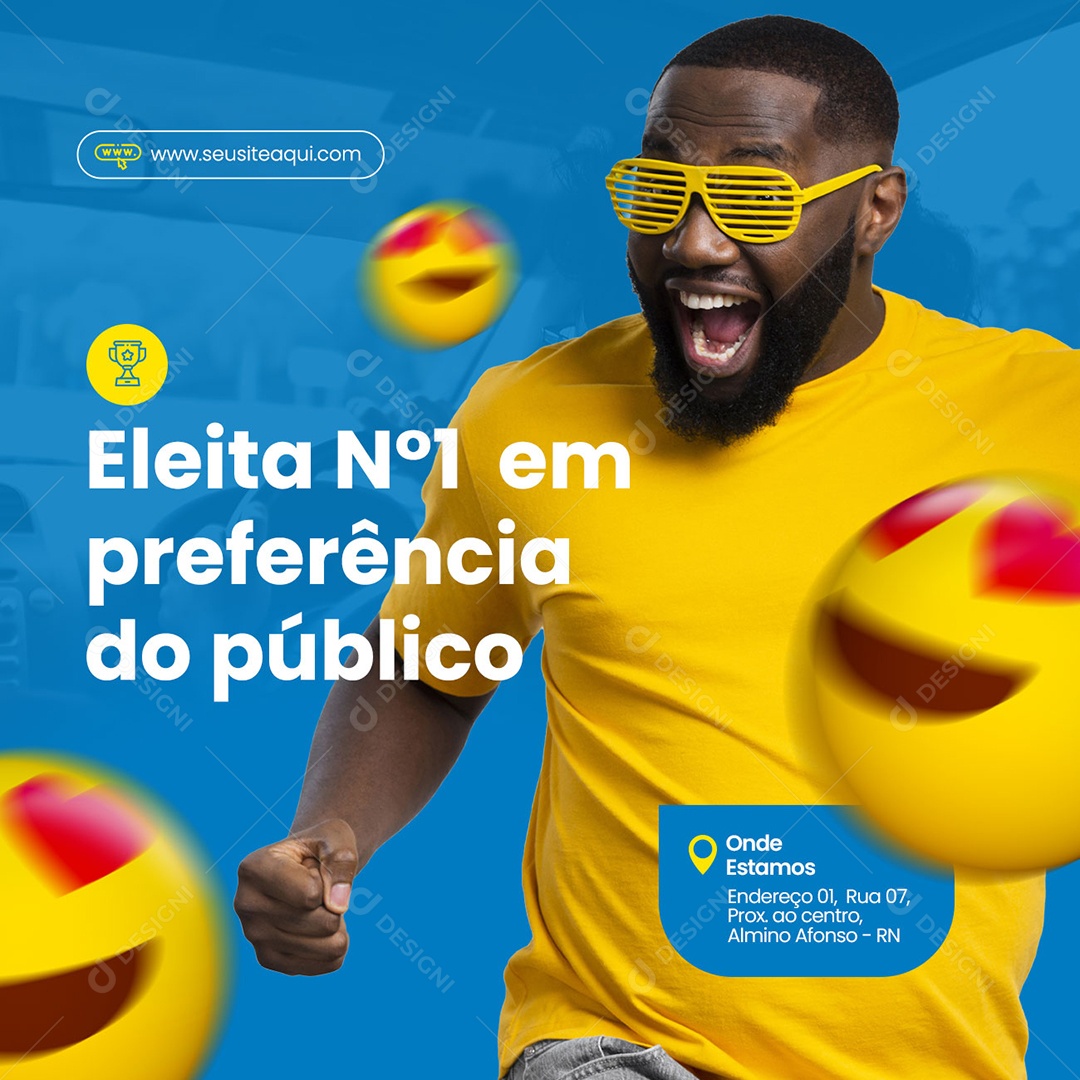 Eleita N 1 Em Preferência do Público Auto Escola Social Media PSD Editável