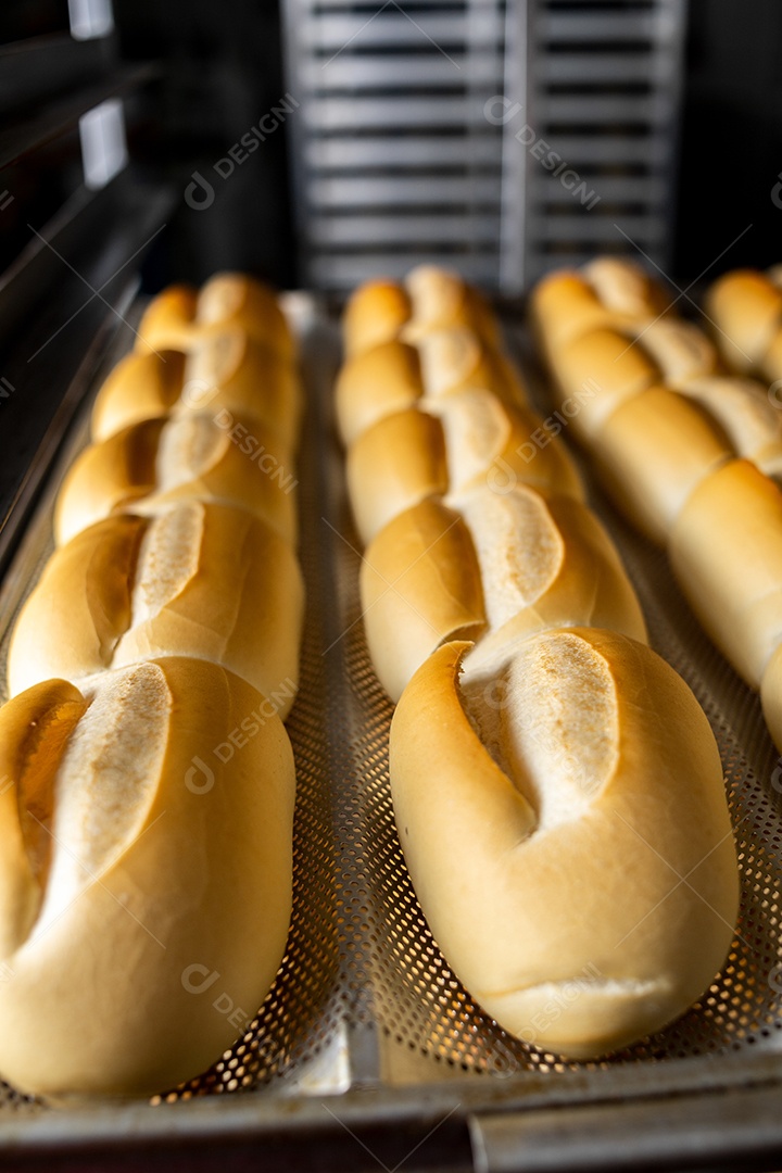 Preparação de pães francês