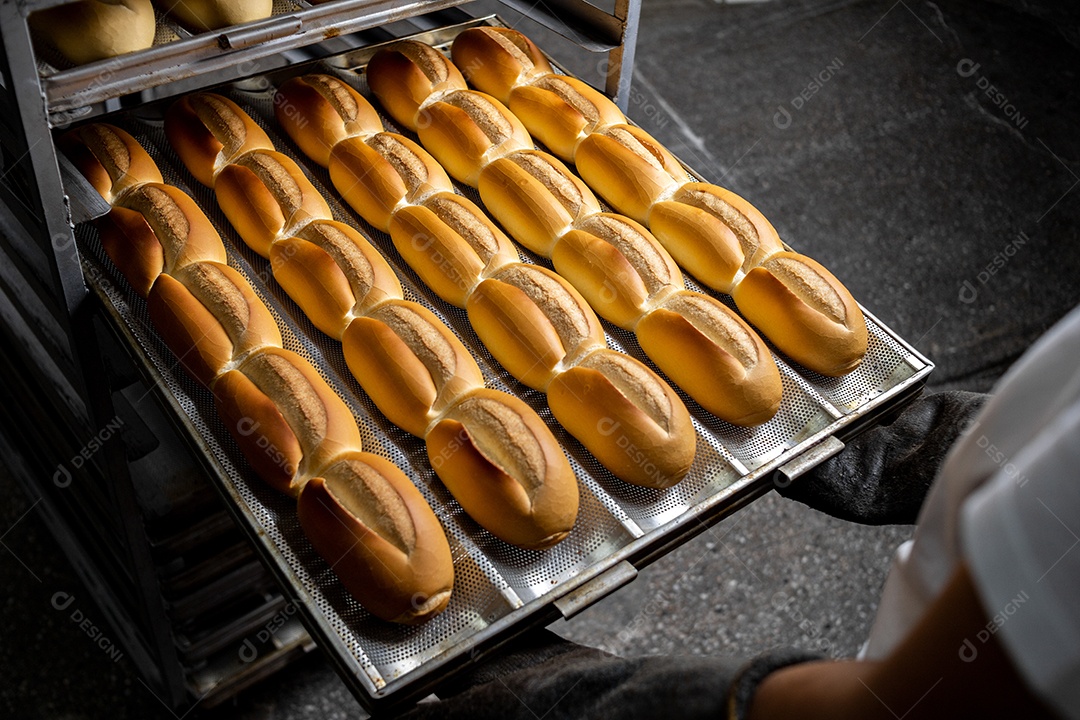 Preparação de pães francês