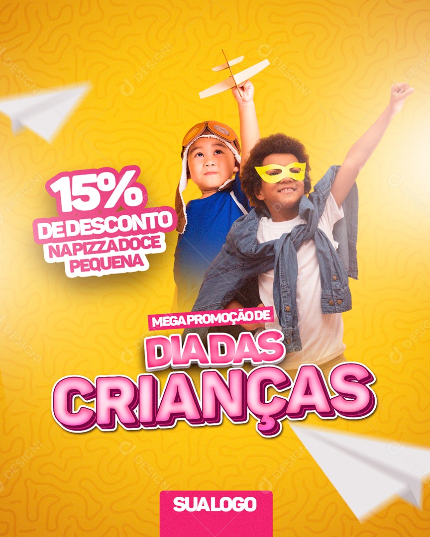 Dia Das Crianças Data Comemorativa Social Media PSD Editável