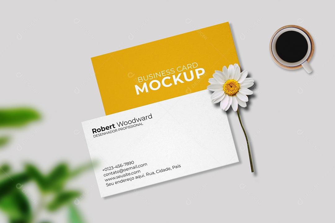 Modelo de Cartão de Visita PSD Editável