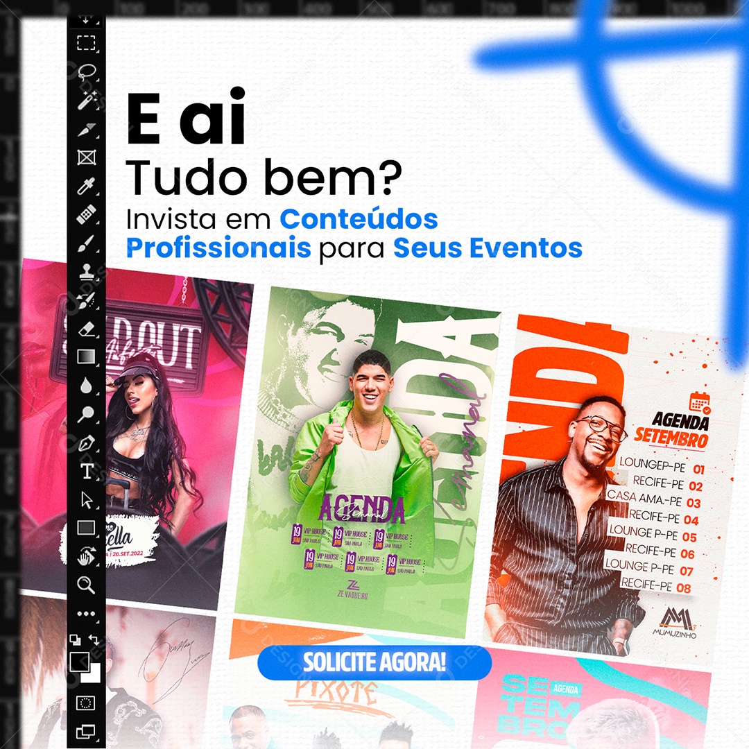 E Ai Tudo Bem Invista em Contéudos Profissionais Designer Social Media PSD Editável