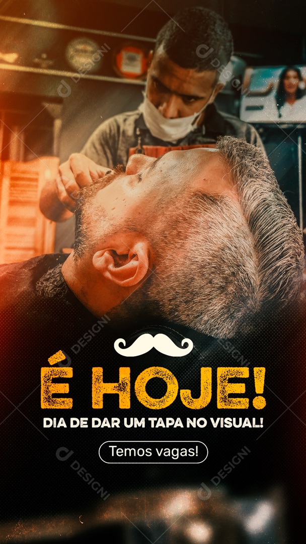 É Hoje Dia De Dar Um Trato No Visual Social Media PSD Editável