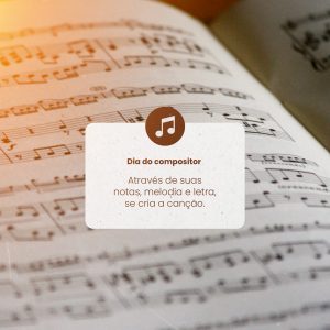 Dia do Compositor Brasileiro 07 de Outubro Música Compositores Cantor Músico Data Comemorativa Social Media PSD Editável