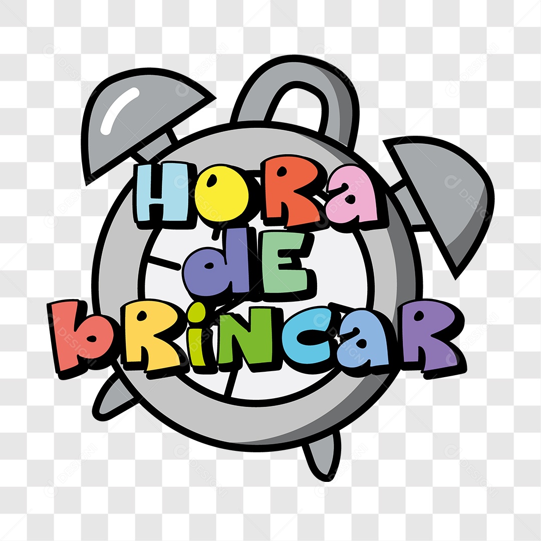Lettering Hora de Brincar EPS + PNG