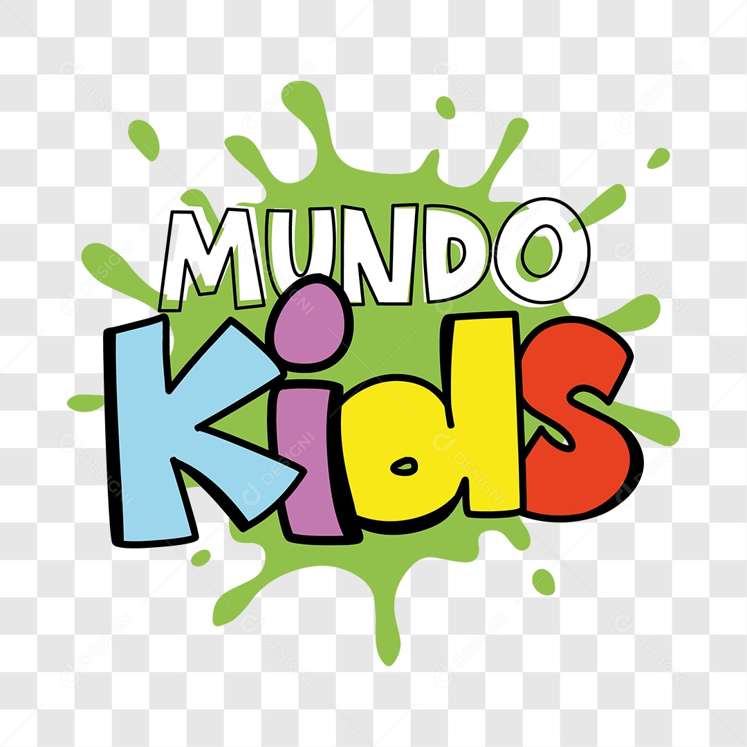 Lettering Mundo Kids EPS + PNG