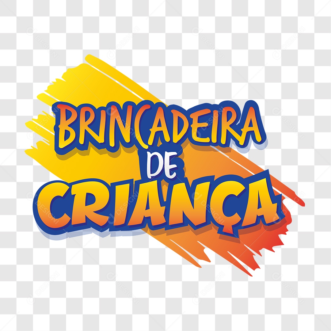 Lettering Brincadeira de Criança EPS + PNG