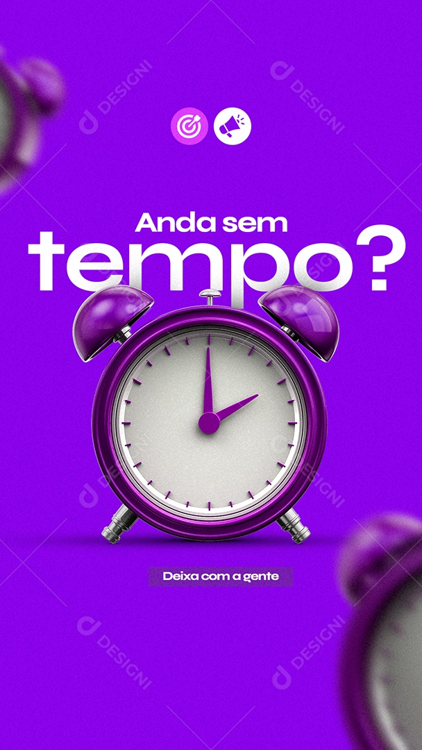 Story Anda Sem Tempo Marketing Digital Social Media PSD Editável