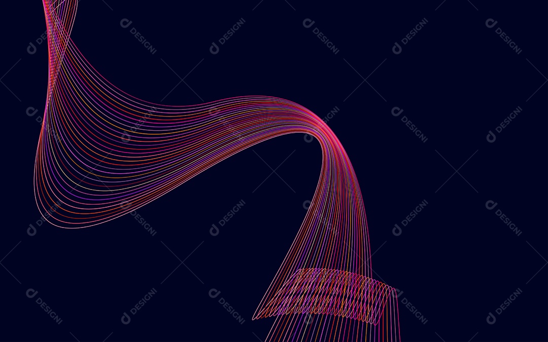 Conjunto de Padrões Geométricos de Linhas Vetor EPS