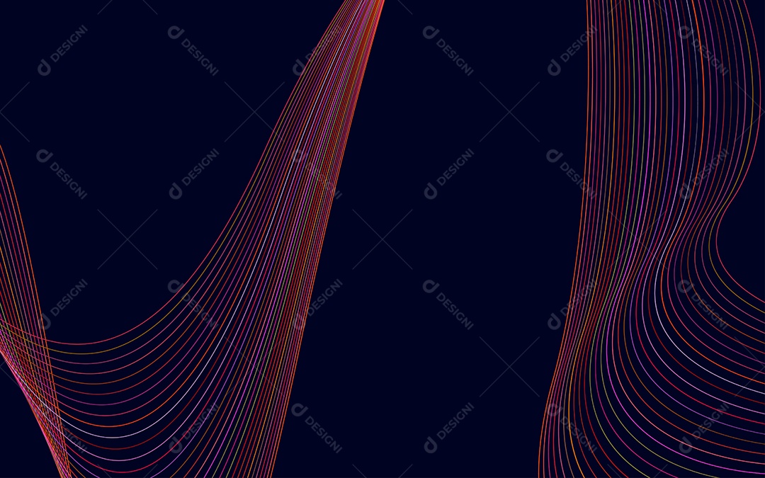 Conjunto de Padrões Geométricos de Linhas Vetor EPS