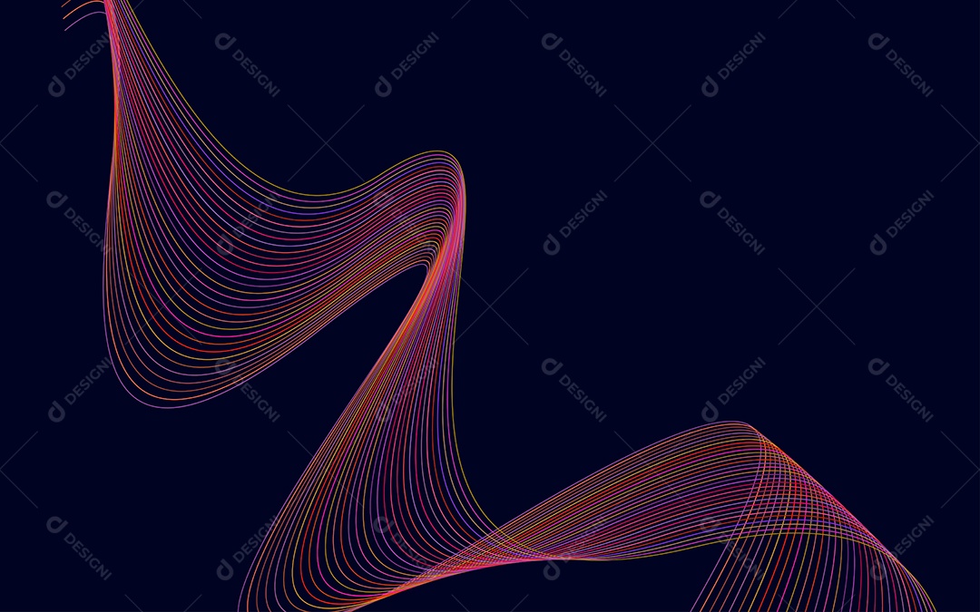 Conjunto de Padrões Geométricos de Linhas Vetor EPS