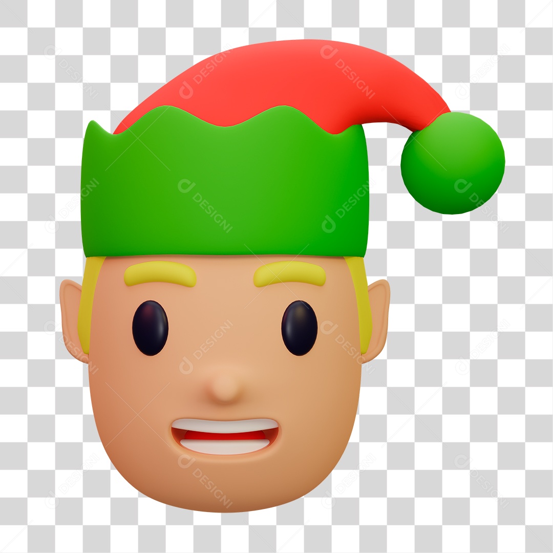 Avatar da Cabeça de Gnomo PNG Transparente