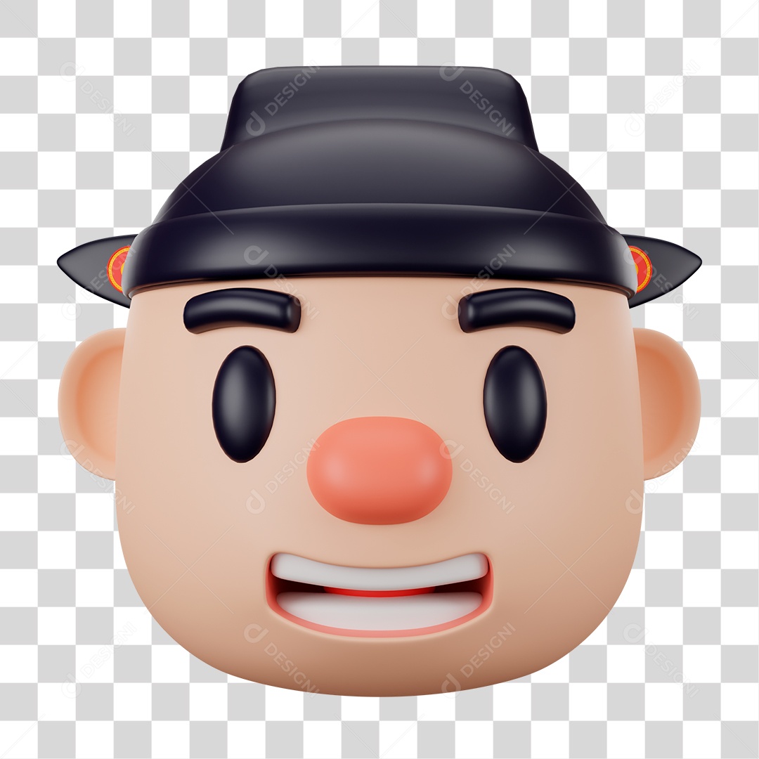 Avatar de Rosto de Homem com Bandana PNG Transparente