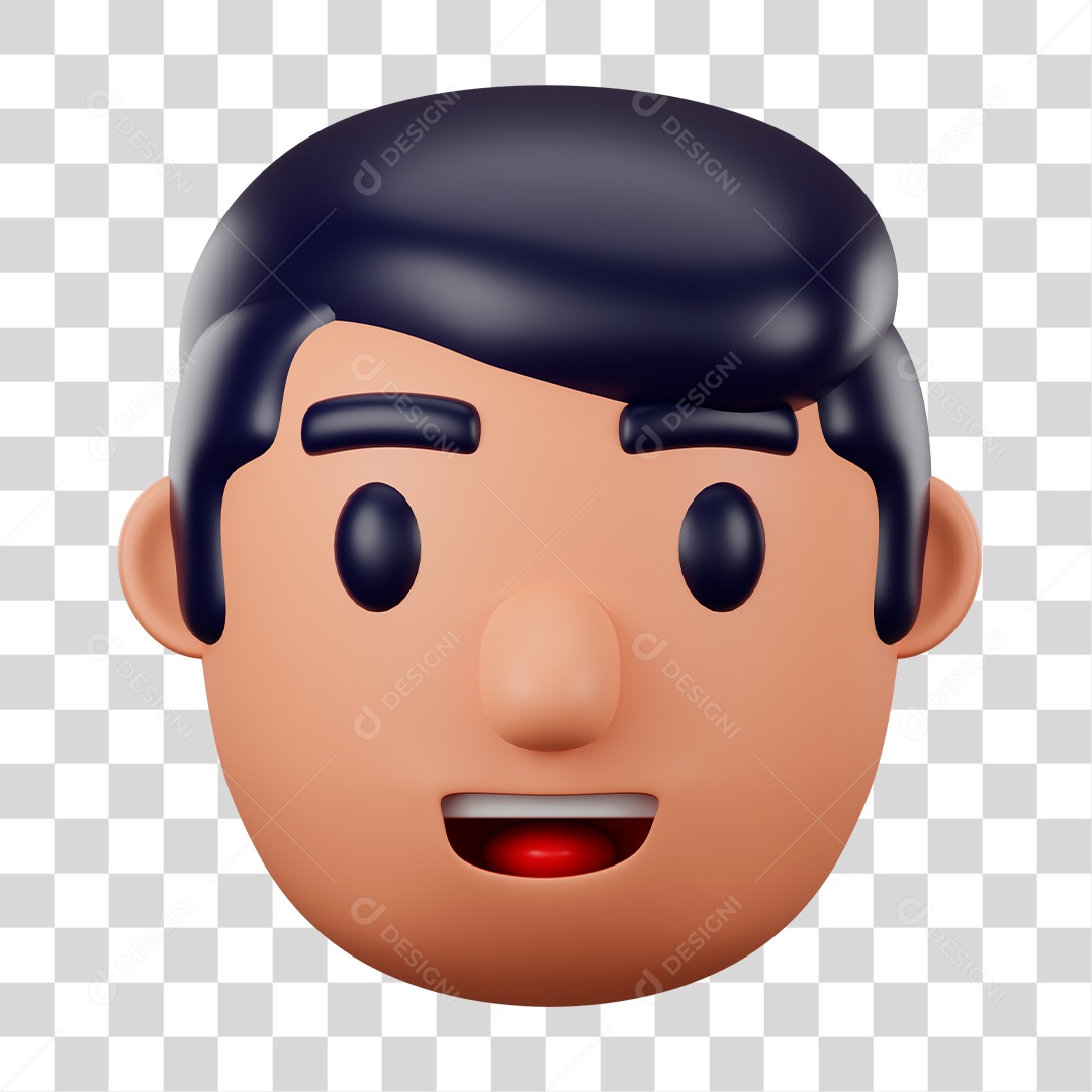 Avatar de Rosto de Homem PNG Transparente