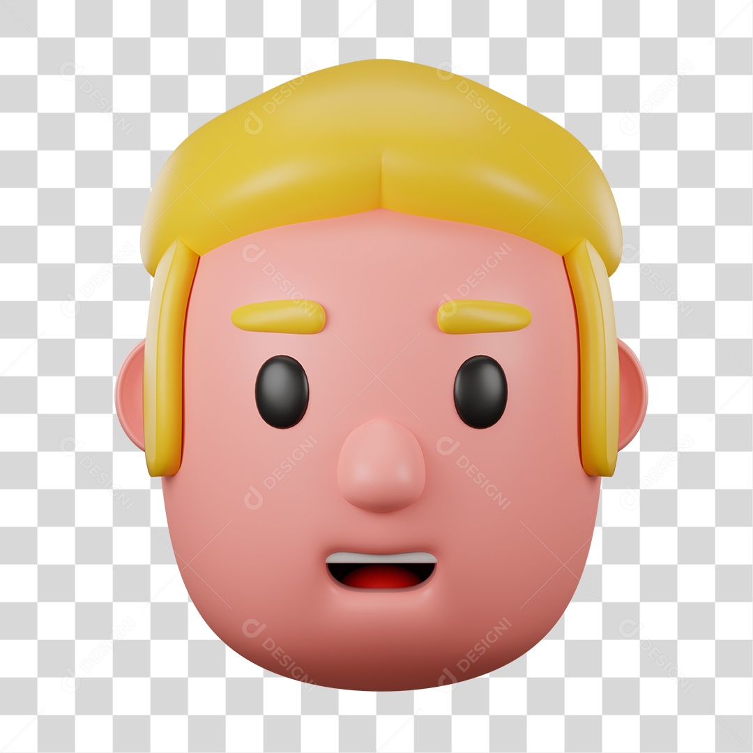 Avatar de Rosto de Homem PNG Transparente