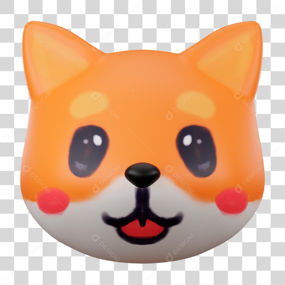 Avatar da Cabeça de Raposa PNG Transparente