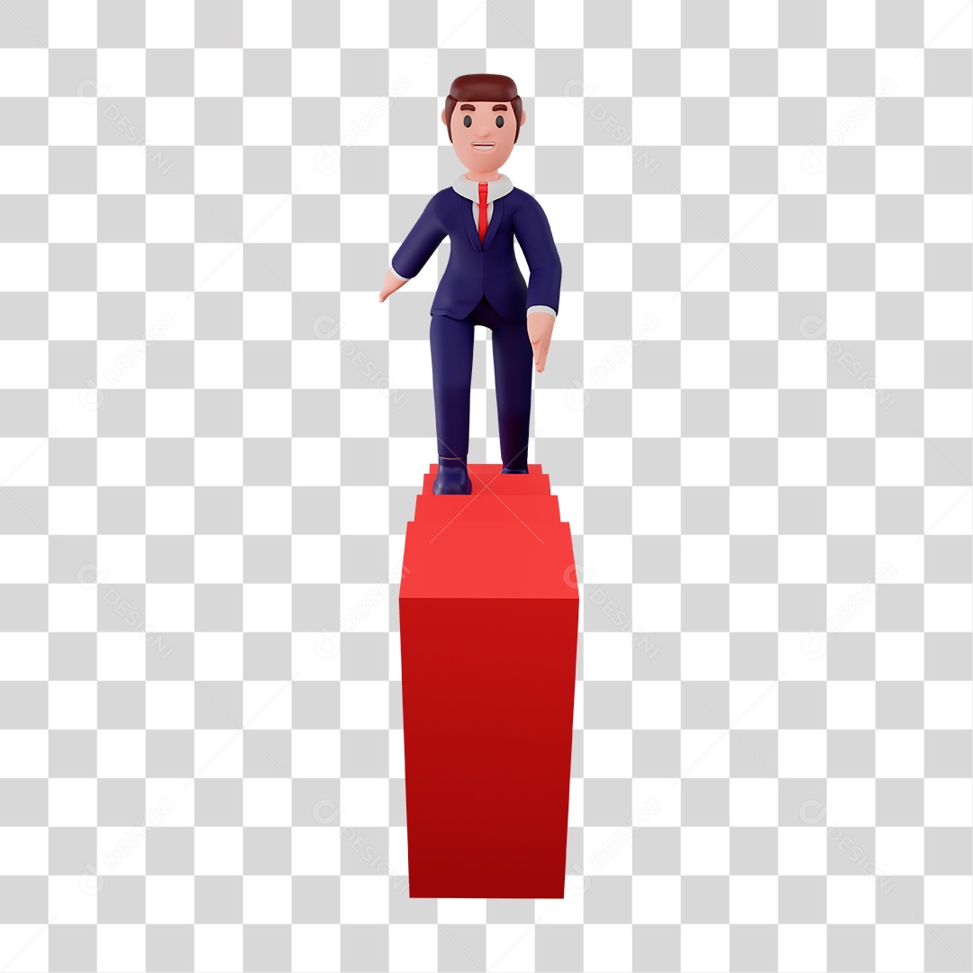 Personagem de Homem Subindo Gráfico PNG Transparente