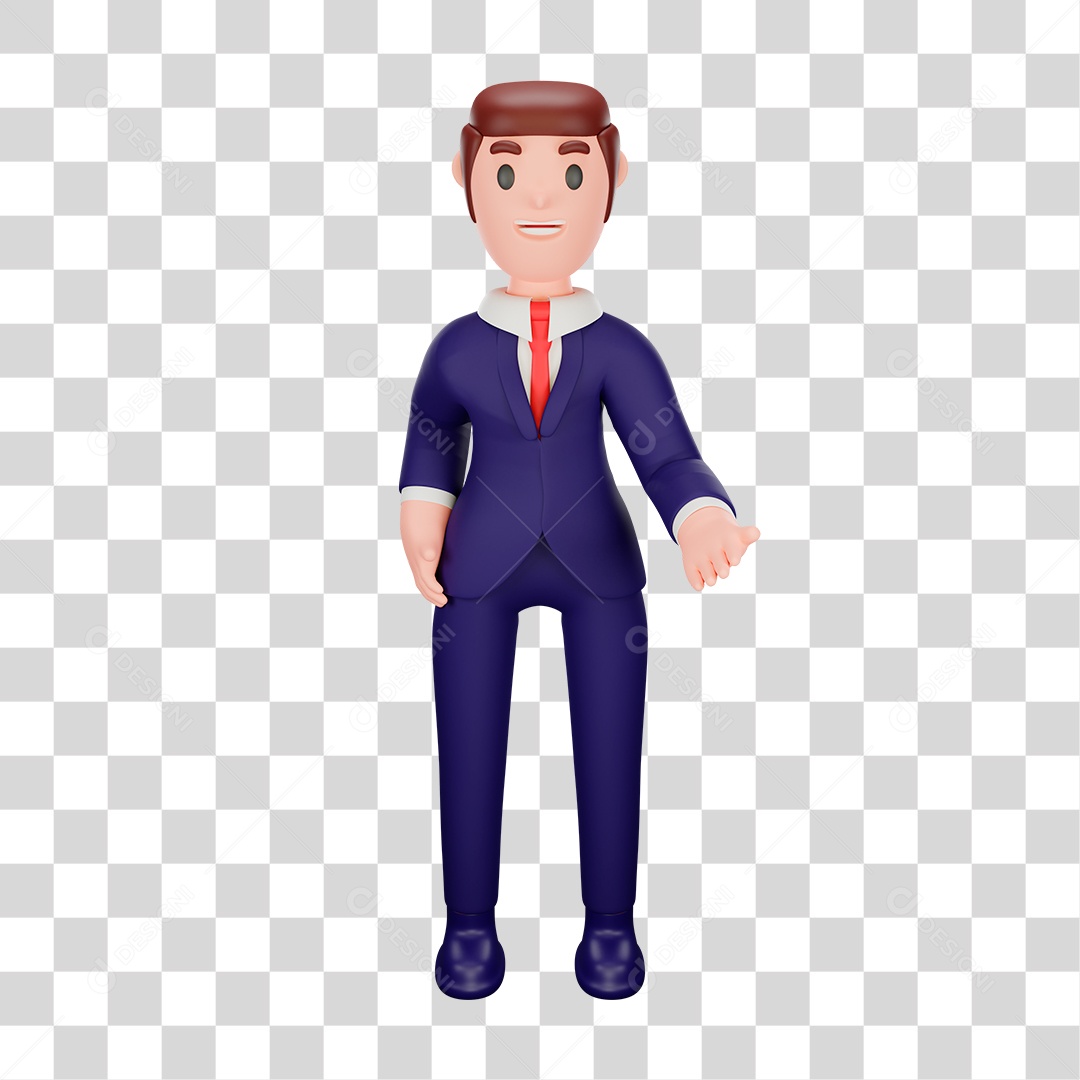 Personagem de Homem bem Vestido PNG Transparente