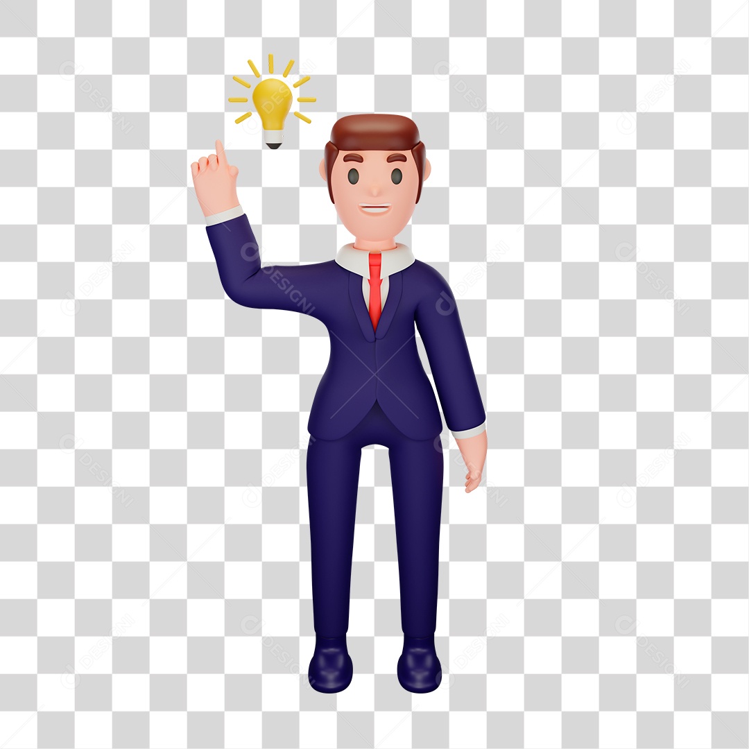 Personagem de Homem bem Vestido PNG Transparente