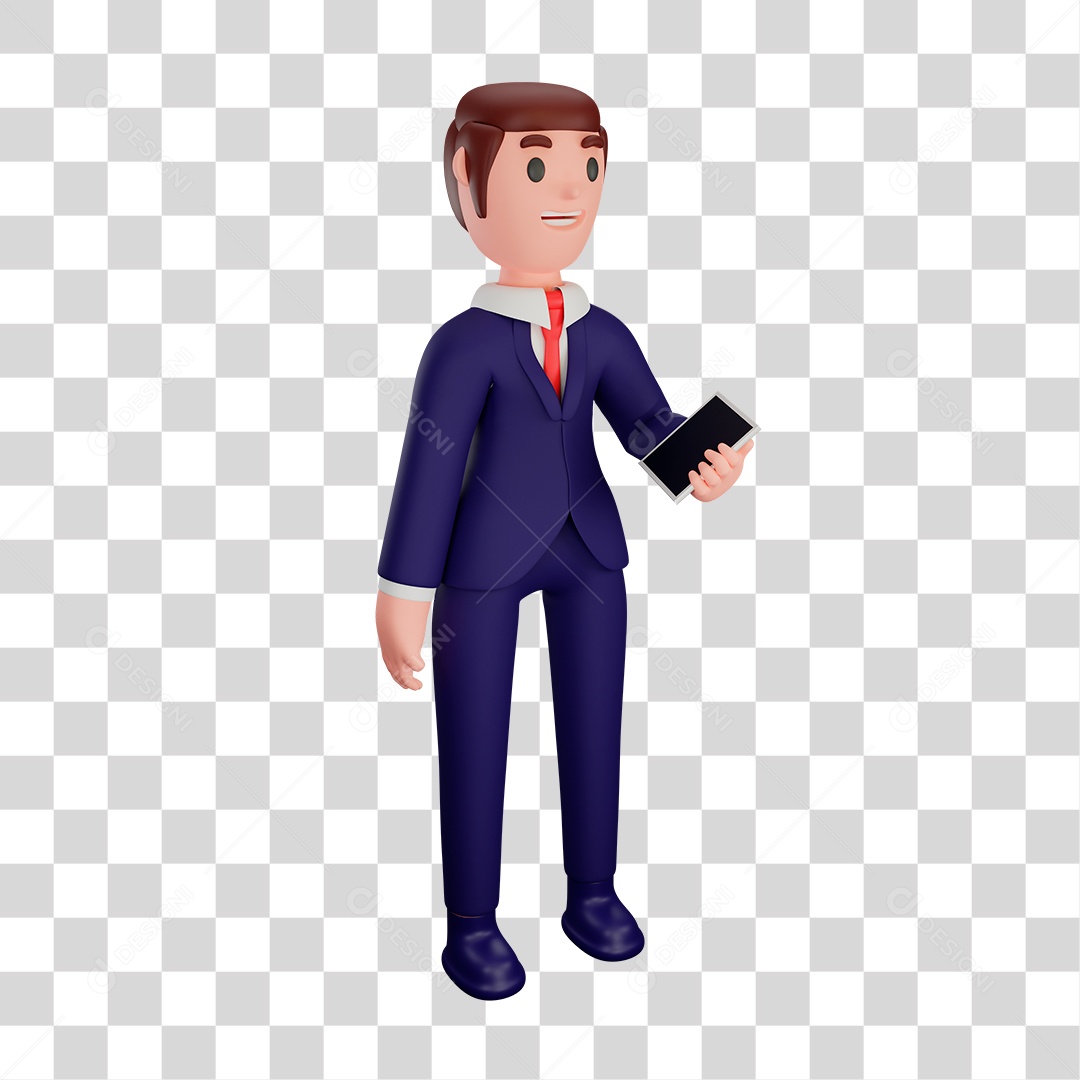 Personagem de Homem bem Vestido PNG Transparente