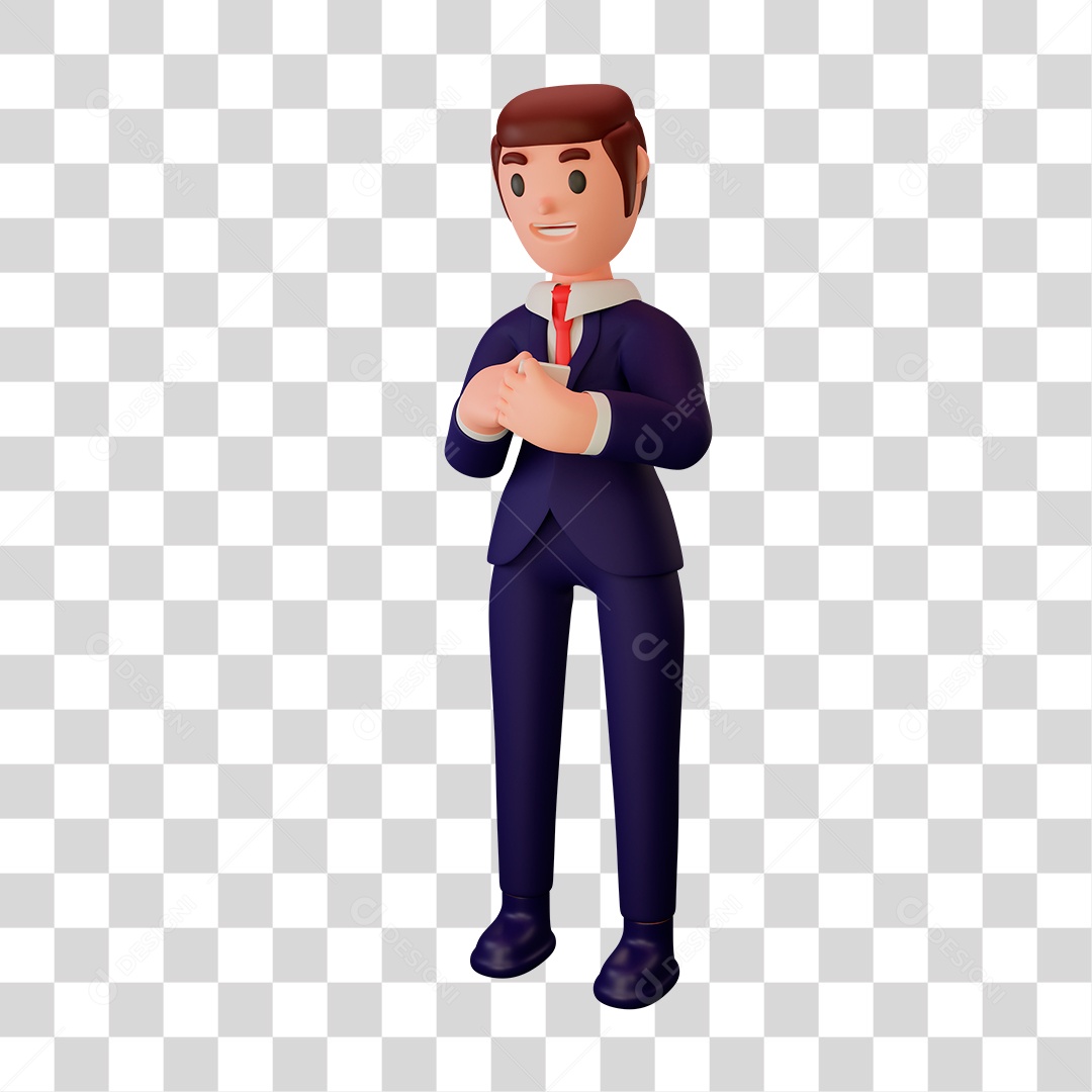 Personagem de Homem bem Vestido PNG Transparente